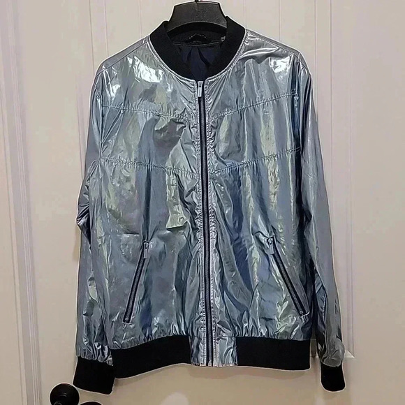 Sean John Metallic Bomber Jacket Size XL - Picture 9 of 9